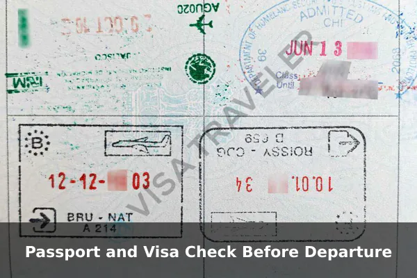 Passport and Visa Check Before Departure
