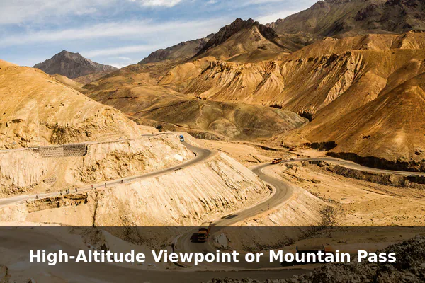 High-Altitude Viewpoint or Mountain Pass