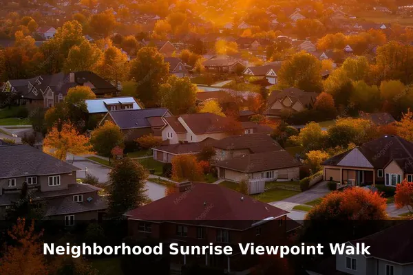 Neighborhood Sunrise Viewpoint Walk