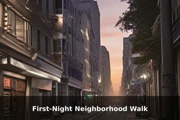First-Night Neighborhood Walk