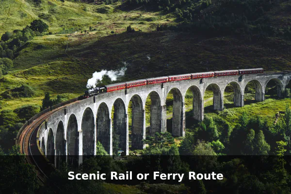 Scenic Rail or Ferry Route