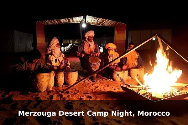 Merzouga Desert Camp Night, Morocco